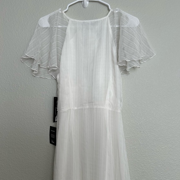 NWT LULUS Sweetest Delight White Ruffled Short Sleeve Maxi Dress - Picture 7 of 9